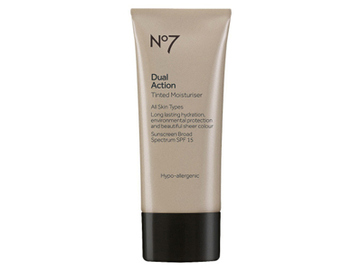 брендовые основы под макияж для зрелой кожи Boots No7 Dual Action Tinted Moisturizer 