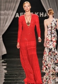 лучшие яркие платья весенне летних коллекций 2012 Naeem Khan