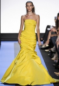 лучшие яркие платья весенне летних коллекций 2012 Monique Lhuillier