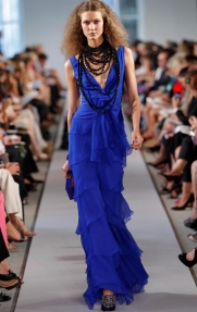 лучшие яркие платья весенне летних коллекций 2012 Oscar de la Renta