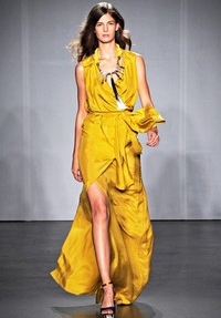 лучшие яркие платья весенне летних коллекций 2012 Matthew Willaimson