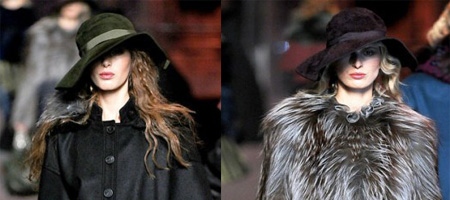 шляпы зима 2012 Christian Dior