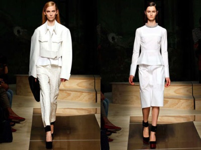 тотально белый образ гардероб 2012 Céline