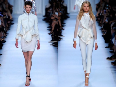 тотально белый образ гардероб 2012 Givenchy