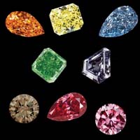 Цветные бриллианты: окраска природная и искусственная 