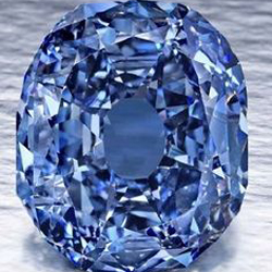 оттенки голубых бриллиантов