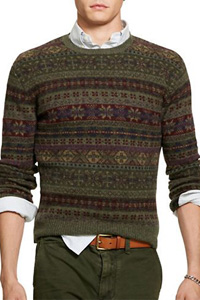 мужской шерстяной свитер