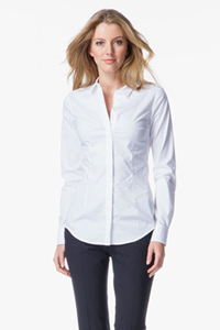 повседневная белая блузка рубашка