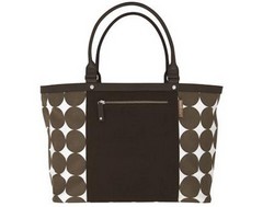 большие дизайнерские сумки интересные модели Dwell Dots Chocolate Diaper Tote