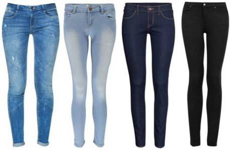 узкие джинсы женский гардероб