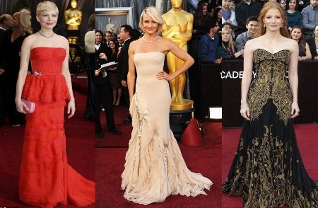лучшие платья Оскара 2012