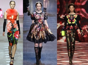 Цветочный тренд остается в моде - осень-зима 2012-2013